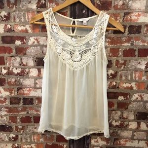 Sheer lace cami